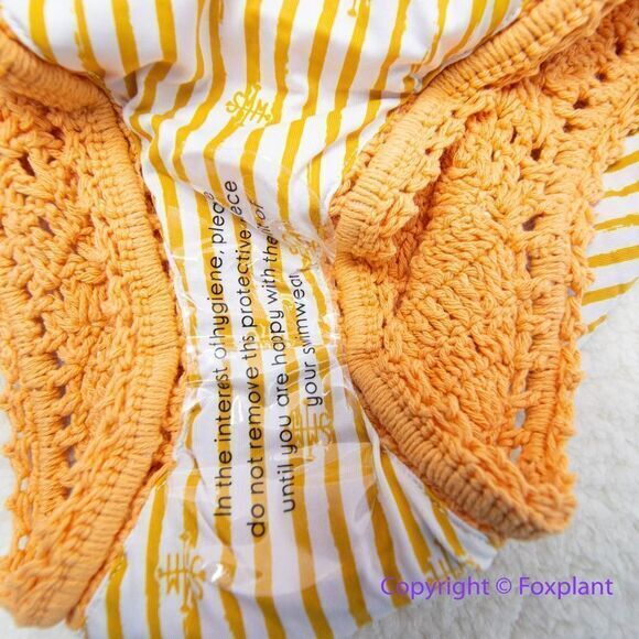 NEW Free People She Made Me Essential High-Waisted Crochet‎ Bikini Bottoms, S - Picture 12 of 14